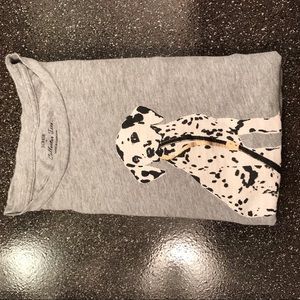 J crew Dalmatian graphic tee